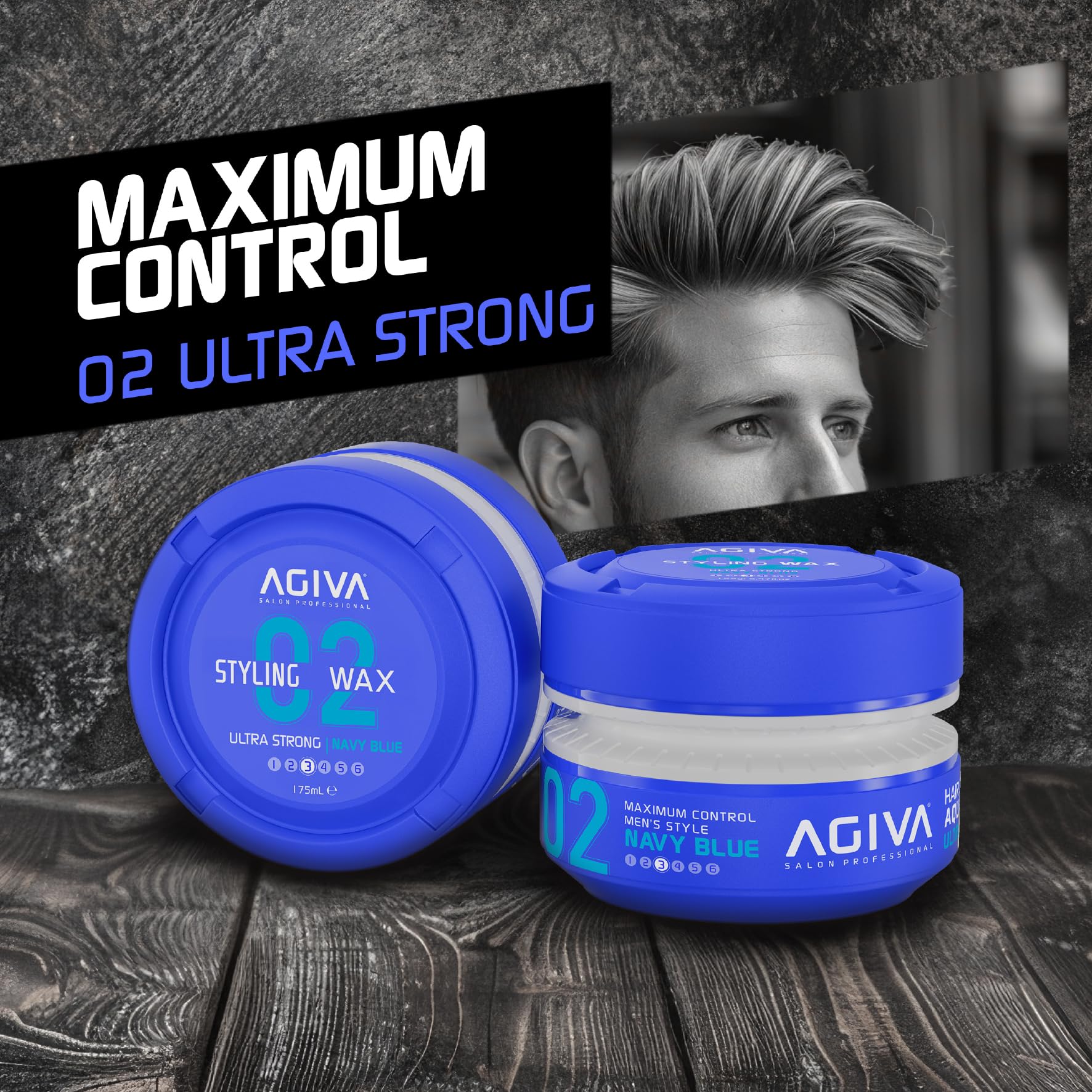 2 PACK - BLUE ULTRA STRONG CREAM WAX 155ml