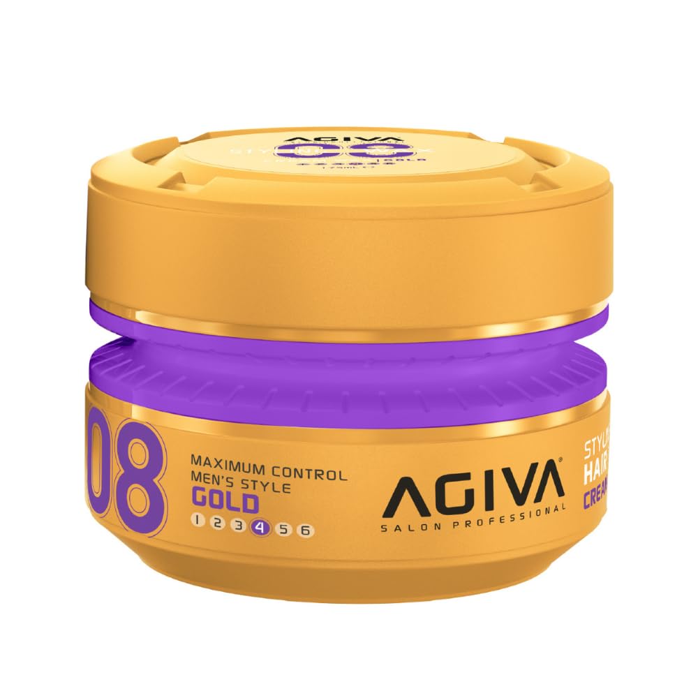 Professional 08 Gold Cream Wax 175ml (4 Pack) Hair Styling Wax