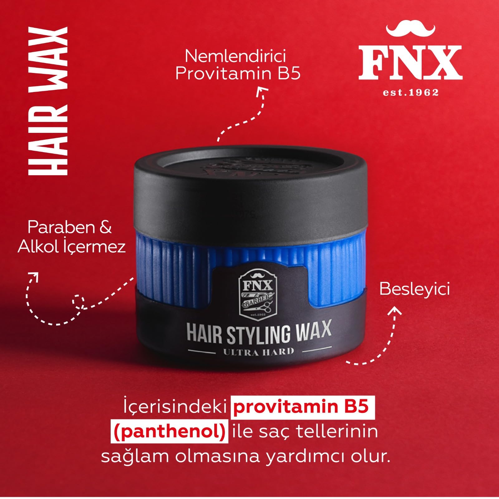 Ultra Hard Hair Styling Wax 5.07 fl. oz - Ultra Hard Wax, 150 ml