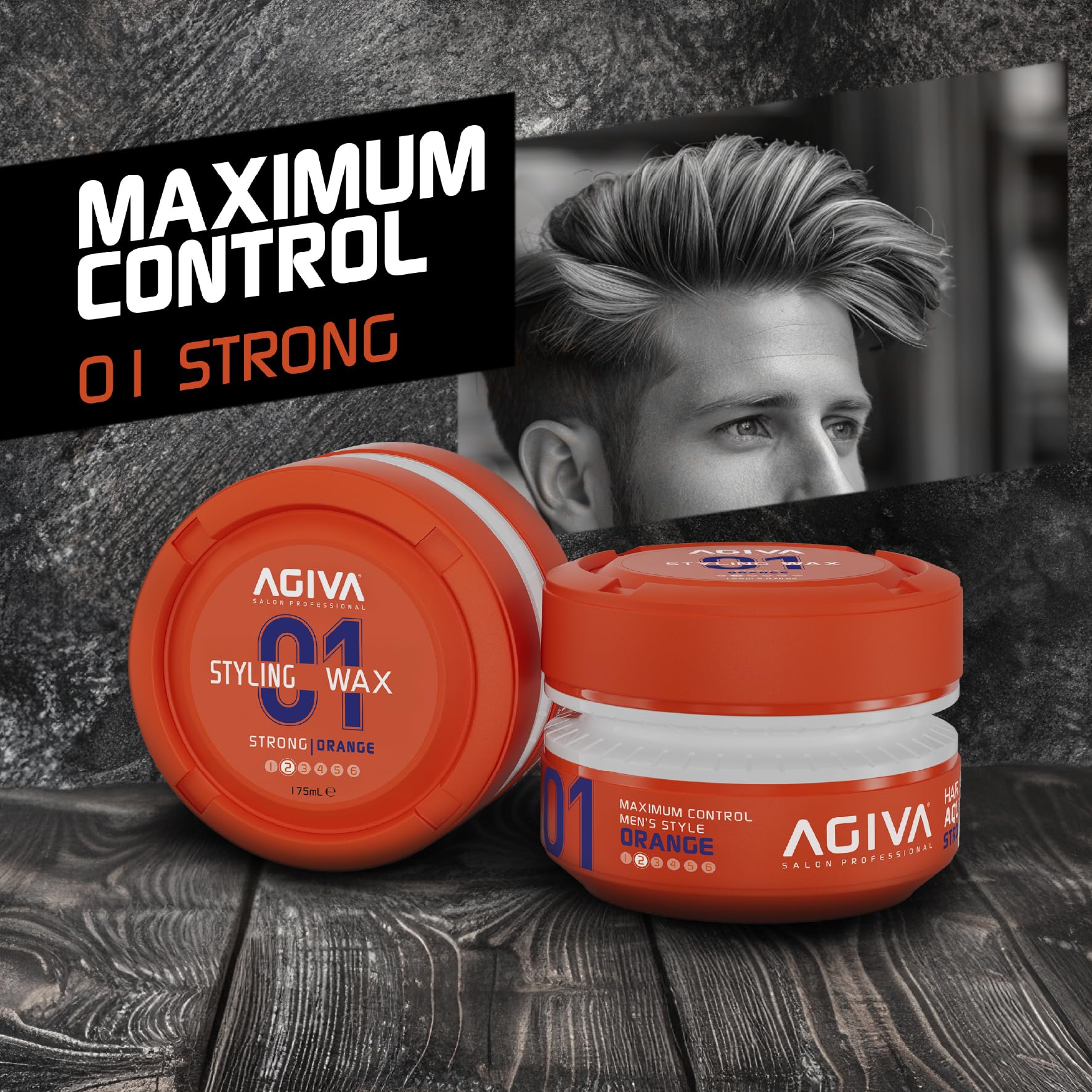 01 ORANGE - AQUA STRONG WAX 175mL